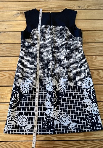 Vestido floral sin mangas para mujer Cristina Gavioli talla M negro AN - Imagen 5 de 6