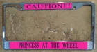 License Plate Frame Metal Princess Mint Condition Never Used Disney  Queen