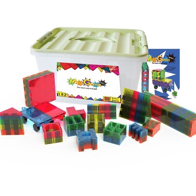 Magnetfliesen Magna preisgekröntes magnetisches Spielzeug 185/Stck./Aufbewahrungsbehälter