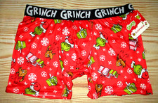 MENS THE GRINCH DR. SEUSS BOXER BRIEF SIZE S 28/30 