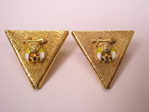 Shriners-Masonic Design Vintage Shirt Collar Tips Points Corners scottish rite
