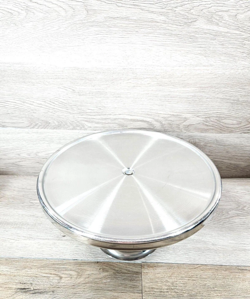 Soporte de Pastel Redondo Vintage 12" Soporte de Postre Cumpleaños Boda Vacaciones Decoración Foto 4 de 4