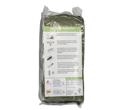Blizzard Survival Blanket PerSys Medical Hypothermia Prevention First Aid