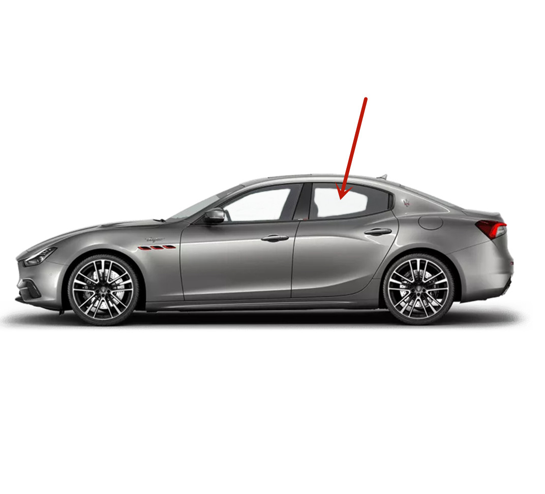 Fit 2014-2024 Maserati Ghibli Driver Left Side Rear Door Window Glass Tempered