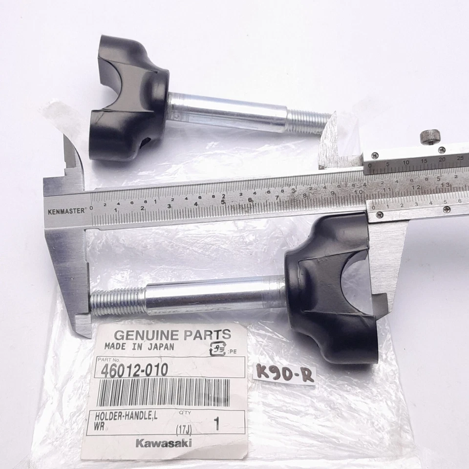 Soporte de manillar inferior 2 piezas Kawasaki H1 H2 S1 S2 S3 KH KX KZ KDX P/N 46012-010 Foto 3 de 4