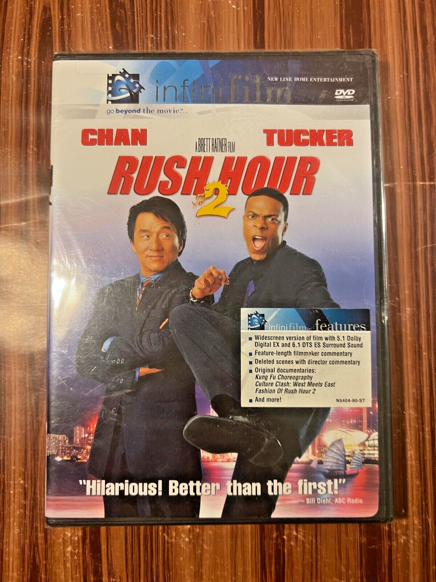 Rush Hour DVD Jackie Chan Chris Tucker 2001 Comedy Action Movie BRAND NEW