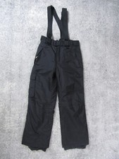 Sport Essentials Snow Pants Kids 14 Junior Suspender Ski Pants Black Solid 5475