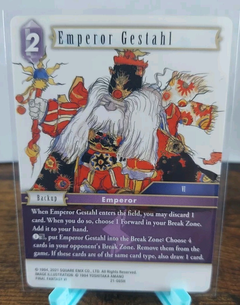 Final Fantasy TCG Emperor Gestahl 21-085H Beyond Destiny TCG | eBay