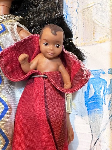 Barbie Size Vintage Egyptian Queen & Baby Moses Dolls ⚖️ - Picture 8 of 22