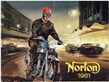 NORTON 250 JUBILEE 350 NAVIGATOR ES2 50 88 99 MANX ORIG. 1961 UK SALES BROCHURE