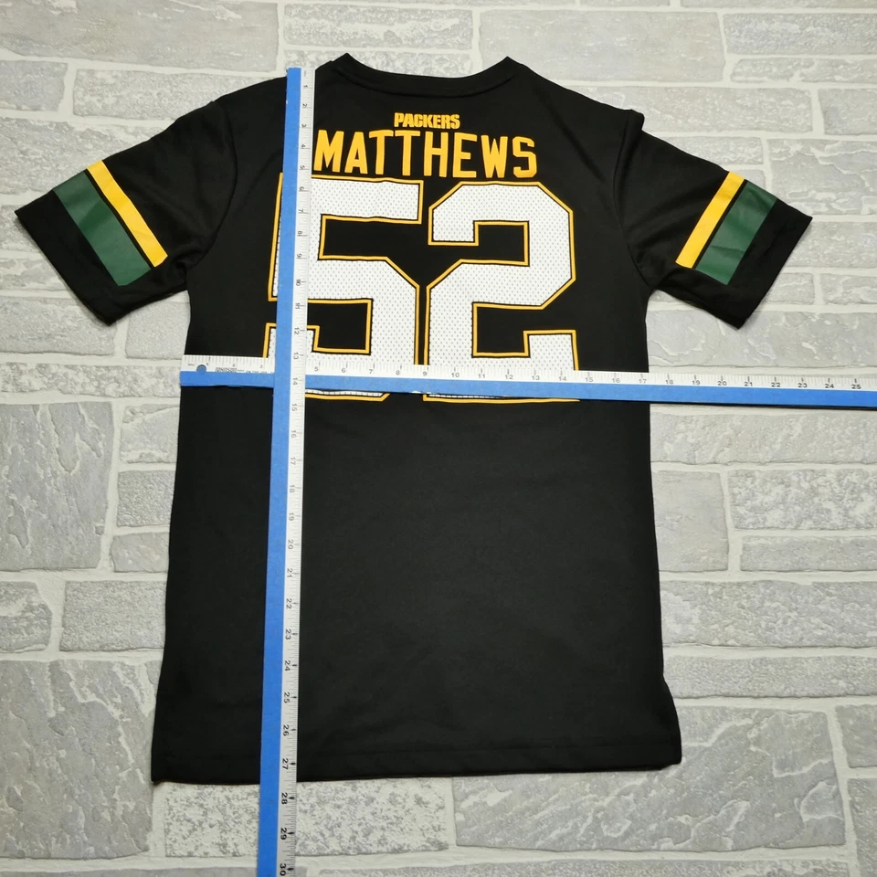 Camiseta de fútbol americano Clay Mathews #52 Green Bay Packers jugadores de la NFL adulto pequeña Foto 4 de 4