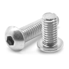 #10-32 x 5/16" Fine Socket Button Hd Cap Screw Stainless Steel 18-8