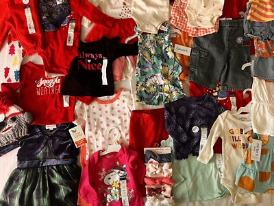 Baby Girls Clothing Lot 50 Newborn 3-6 Months Carter's Sweats Tops MSRP $400+