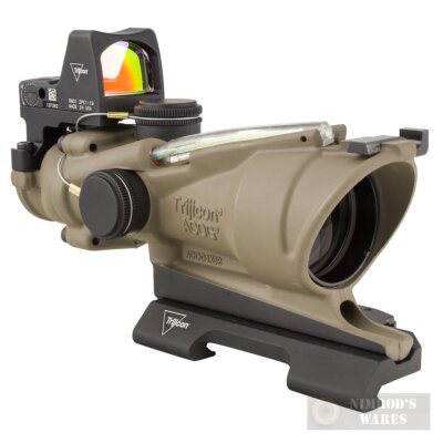 Trijicon ACOG 4x32 ECOS Scope + RMR Green Crosshair Reticle TA31-D