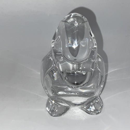 Pato de cristal firmado Vannes Le Chatel 4,25 pulgadas de alto - Imagen 4 de 11