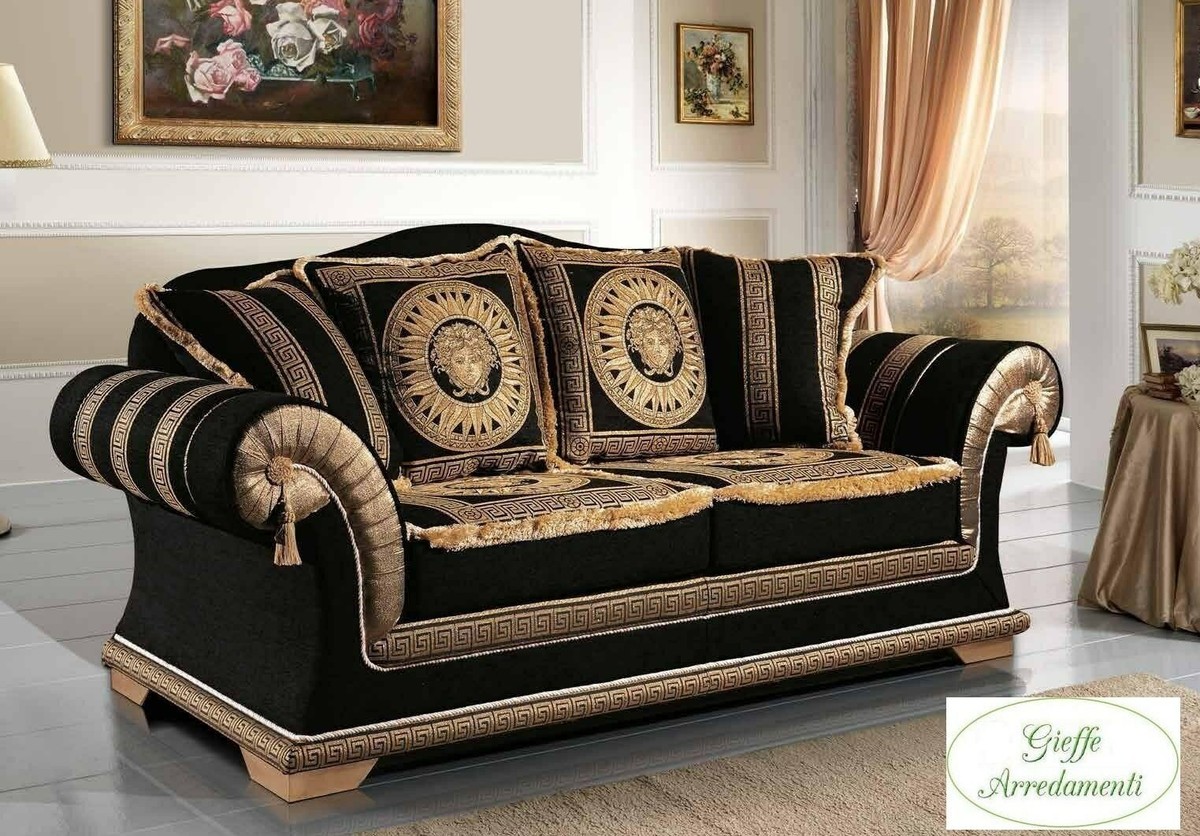 DIVANO POSTI CLASSIC MEDUSA DM IN TESSUTI PREGIATI LAVORATI A