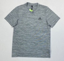 Men's Adidas Axis Aeroready Tech Tee S Static Design Short Sleeve Mesh Shirt NEW
