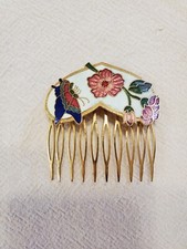 Cloisonne Vintage Hair Comb
