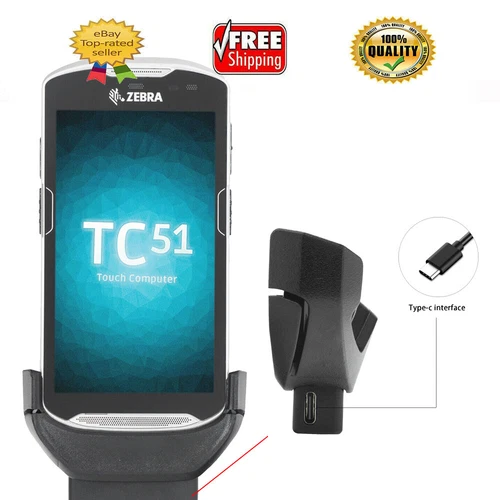For Zebra TC51 510K TC56 TC52 TC57 TYPE-C CLIP ON CHARGER ADPTR-TC56-USBC-01