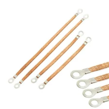 4 Engine Ground Strap Copper Cable 5/16" Ends For Car Truck Firewall Engine Body