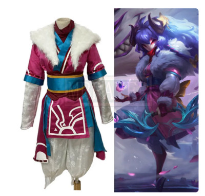 Game LOL Eternal Hunters Kindred Cosplay Costume For Adult Halloween Cosplay