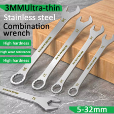 Ultra-Thin Dual-Purpose Wrench Spanner 5-32MM Auto Repair Tool UK