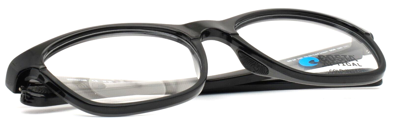 COSTA DEL MAR OCR130 130 Black Mens Square Full Rim Eyeglasses 53-18-140 B:42