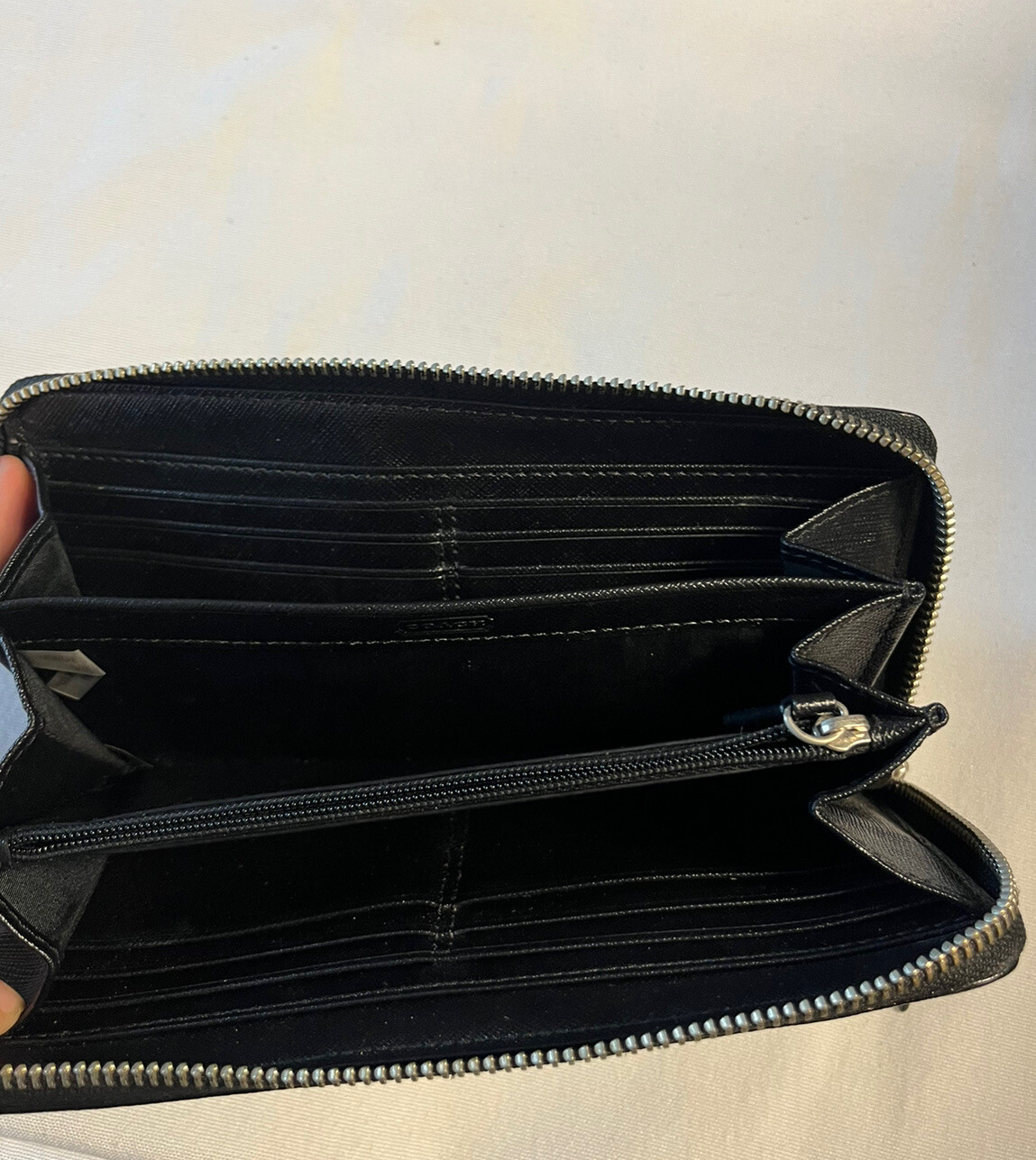 Coach Zipper Wallet Black Original Design With Card W… Gem