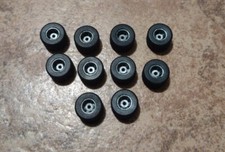 Tyco 440x2 10pc rubber Rear Tires And grey rims