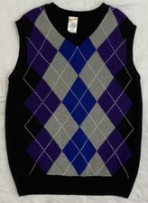 Gymboree Joyful Holiday Boys Argyle Sweater Vest Size 7/8 Worn 1X