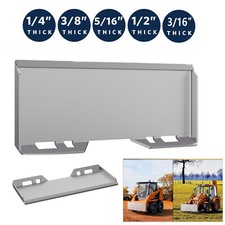 1/4" 5/16" 3/8" 1/2" 3/16" Quick Tach Attachment Mount Plate Skid Steer Loader