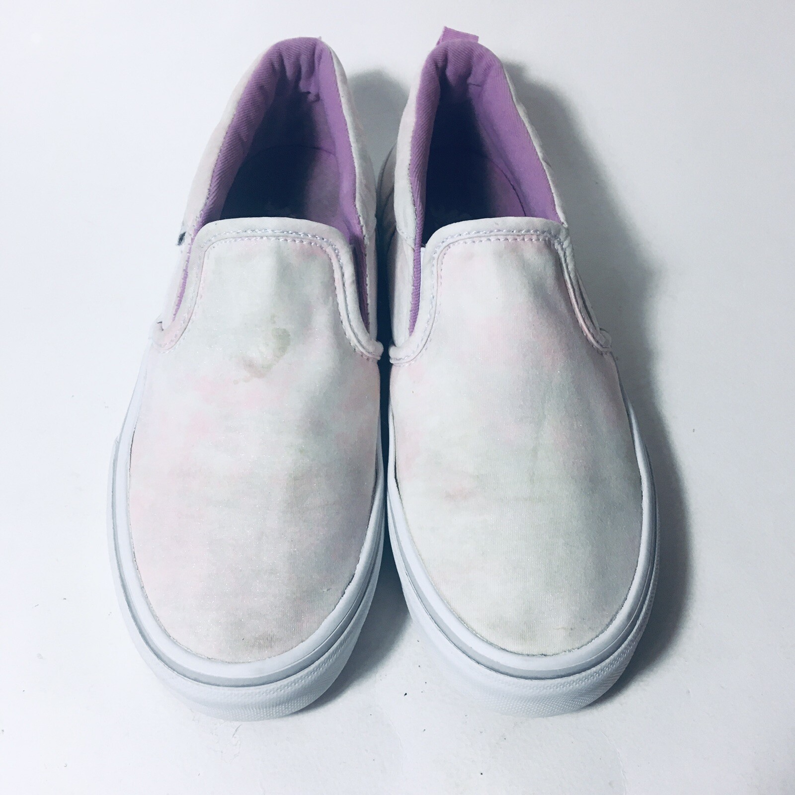 Vans Slip On Pink Clouds Sneakers Womens Size 5-image