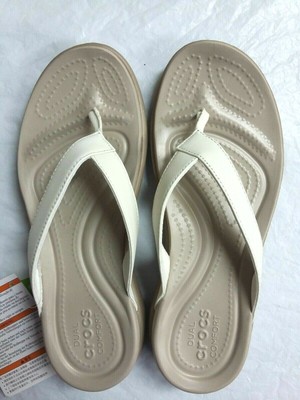 womens croc capri flip flops