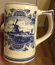 G.K.B. Country Estate Sporting Coffee Mug Delfts Blue Holland Cup Hand Painted!