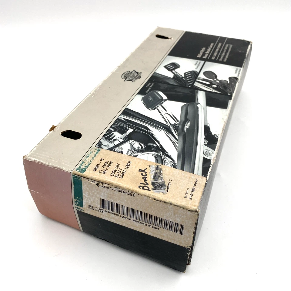 Pedal de palanca de freno de palanquilla ranurado corte borde Harley 40091-10 OEM 08-13 Touring Foto 3 de 4