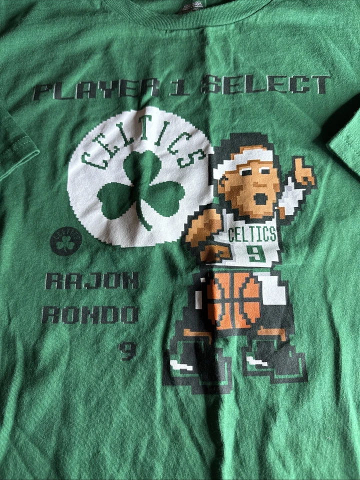 Majestic NBA Boston Celtics Rajon Rondo Consola Clásica Jugador Camiseta XL Foto 2 de 4