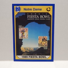 Notre Dame College Football Fiesta Bowl Card 74 (B)