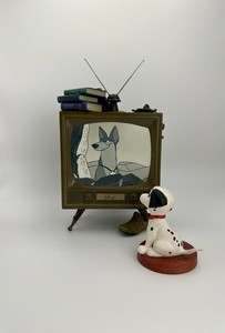 WDCC Walt Disney 101 Dalmatians “Come On Lucky” TV Set Puppy Figurine Damage