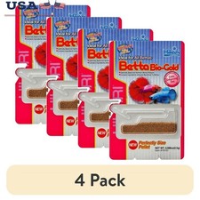 Betta Fish Food Baby Pellets Color Enhancing Nutritional Formula 4 Pack 2.5g New