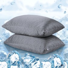 puredown Pillows Queen Size Set of 2, Shredded Memory Foam Pillows, Cooling F...