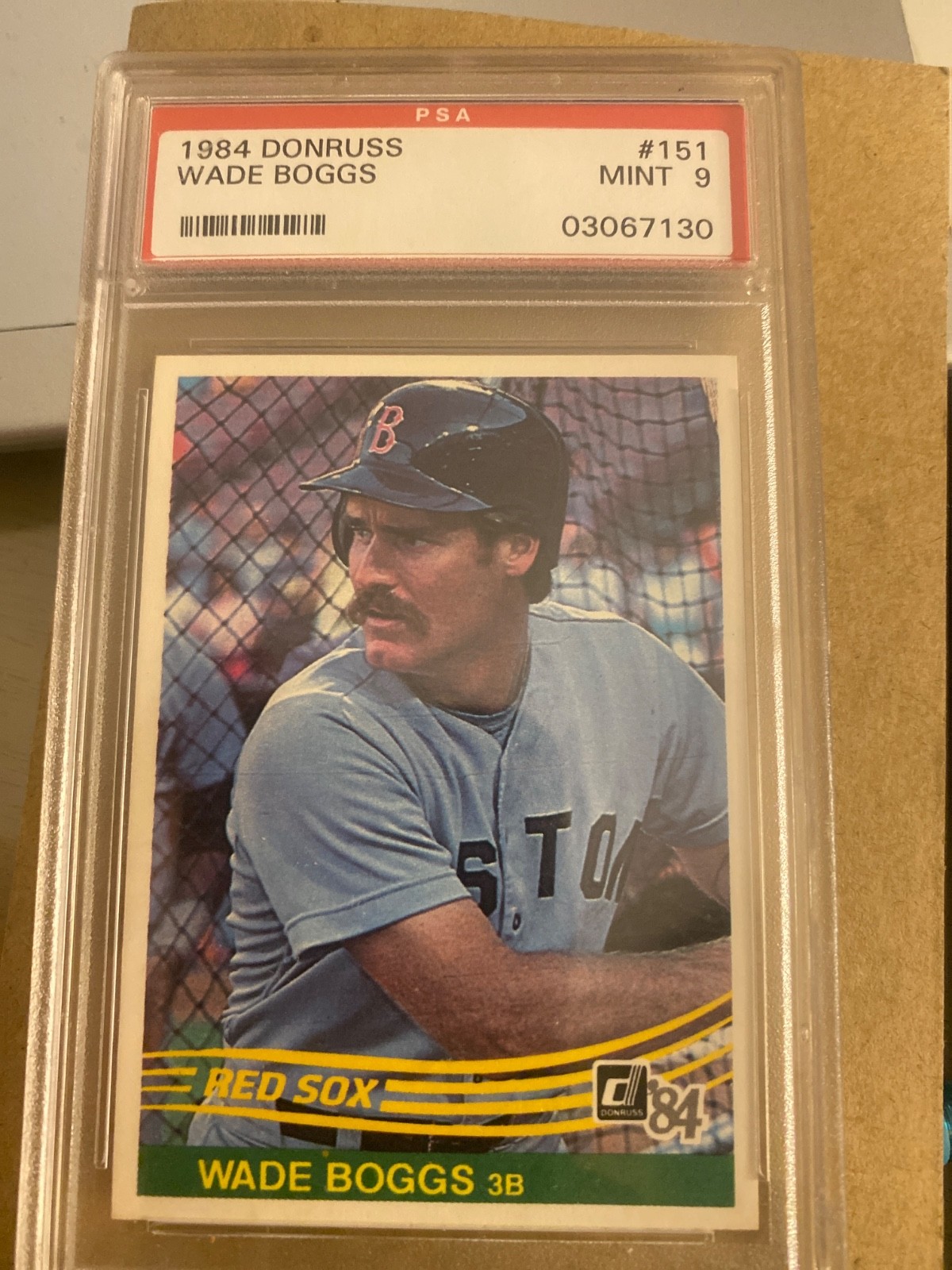 1984 Donruss Baseball #151 Wade Boggs PSA 9