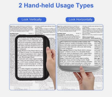 5X Full Page Magnifier Large Handheld Magnifying Glass for Low Visions USA 