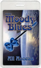 Moody Blues 2003 Concert Tour Laminated Backstage Pass All Access