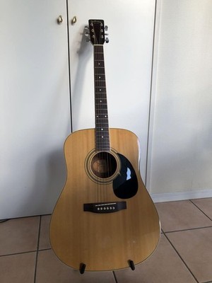 Akustikgitarre Stafford & Co. SF-250D N Natural Dreadnought Korpus guter Zustand