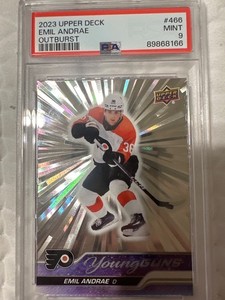 2023-24 Upper Deck Series 2 - Young Guns Emil Andrae #466 Outburst (RC)