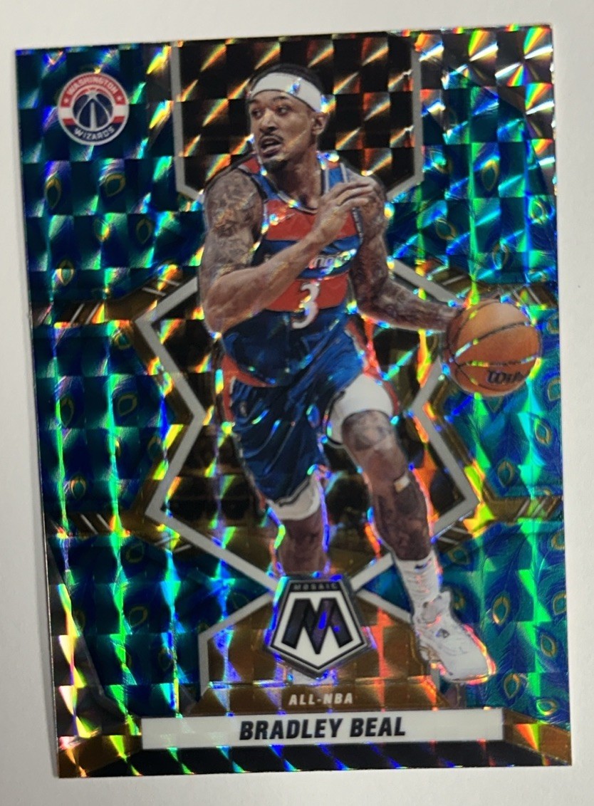 2021-22 Panini Mosaic Peacock Bradley Beal #294 SP