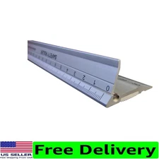 30 cm Aluminum Craft Safety Ruler with Folding Guard - Precision Tool for Cra...
