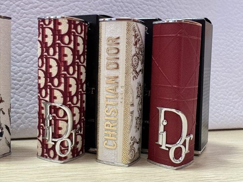 Christian Dior Lipstick Case Set Pink & Burgundy Shades - Picture 3 of 5