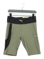 Puma Women's Shorts M Green Polyester with Elastane Sweat New with tags