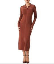 NWT size medium Astr the label Mesh Yoke Shirt Dress - Mulberry